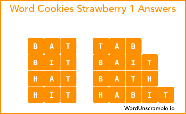 Word Cookies Strawberry 1 Answers