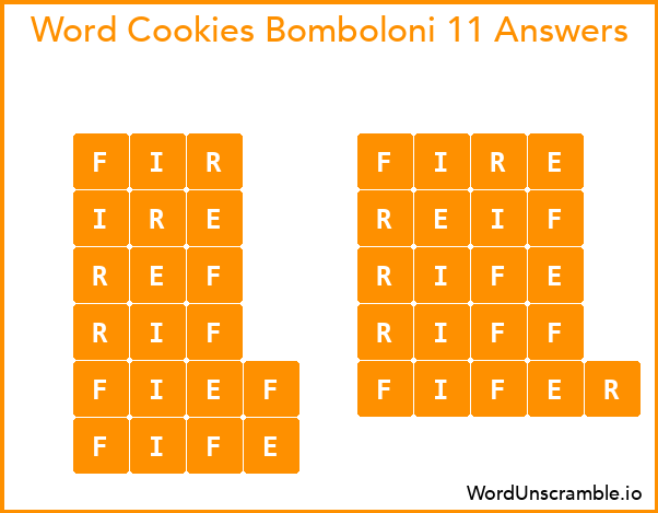 Word Cookies Bomboloni 11 Answers