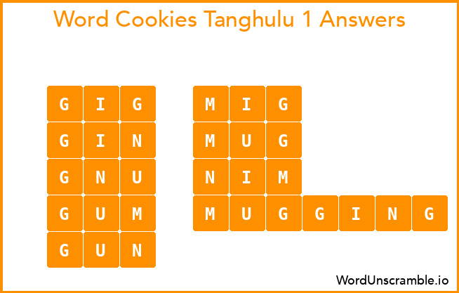 Word Cookies Tanghulu 1 Answers