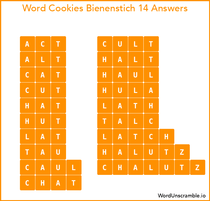 Word Cookies Bienenstich 14 Answers