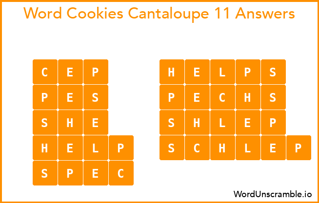 Word Cookies Cantaloupe 11 Answers
