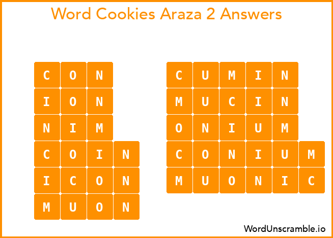 Word Cookies Araza 2 Answers