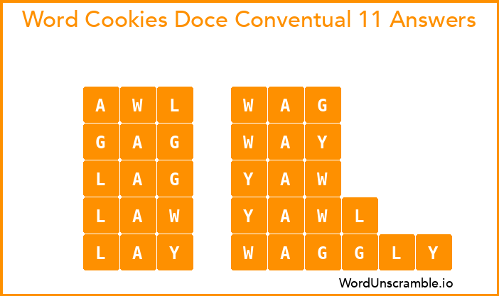 Word Cookies Doce Conventual 11 Answers