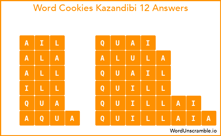 Word Cookies Kazandibi 12 Answers