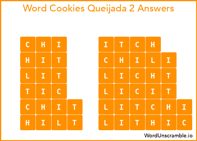 Word Cookies Queijada 2 Answers