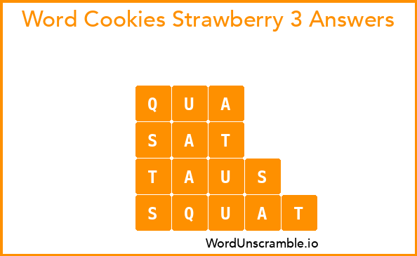 Word Cookies Strawberry 3 Answers