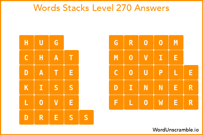 Word Stacks Level 270 Answers