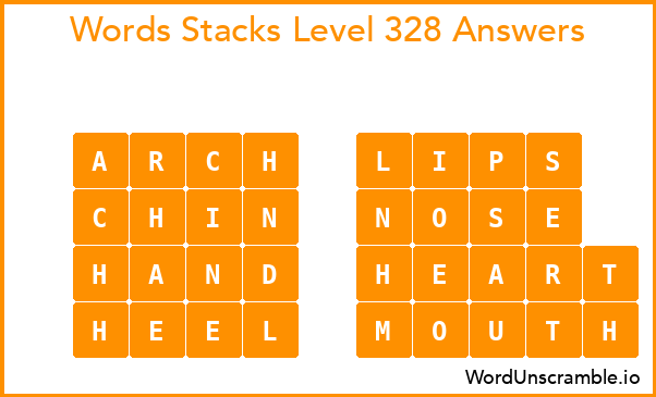 Word Stacks Level 328 Answers
