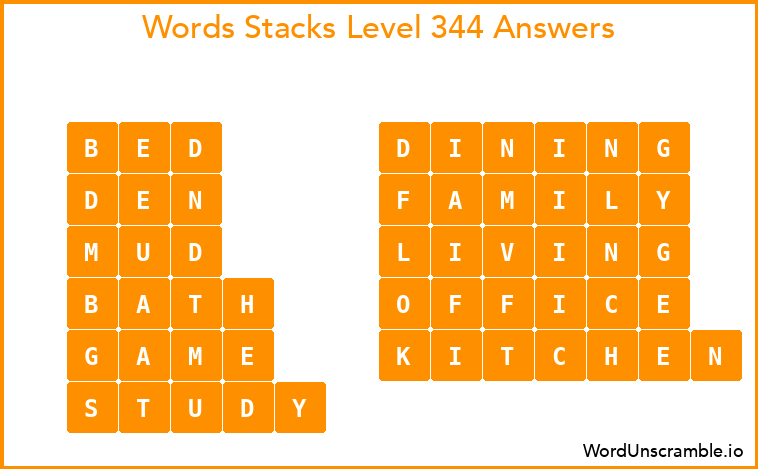 Word Stacks Level 344 Answers
