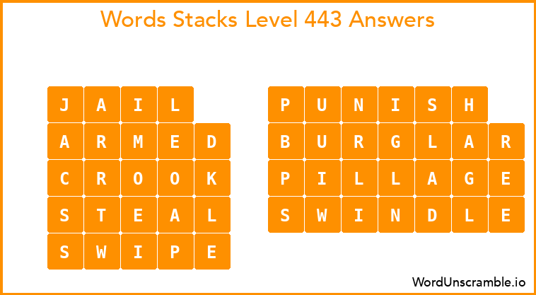 Word Stacks Level 443 Answers