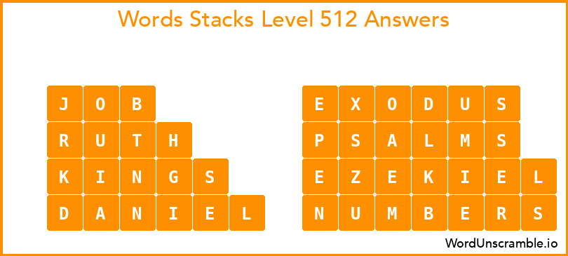 Word Stacks Level 512 Answers