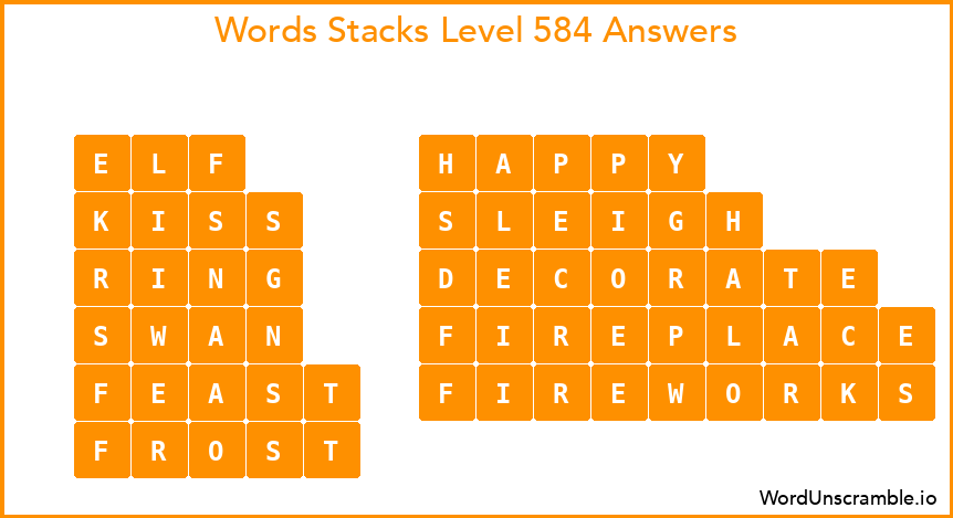 Word Stacks Level 584 Answers