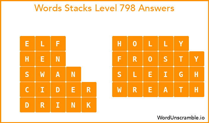 Word Stacks Level 798 Answers
