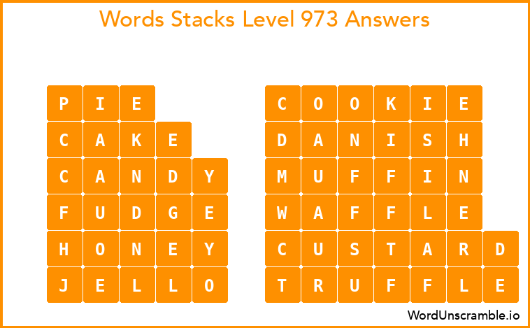 Word Stacks Level 973 Answers
