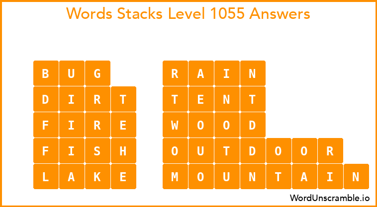 Word Stacks Level 1055 Answers