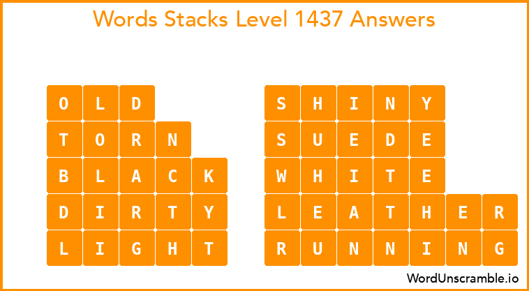 Word Stacks Level 1437 Answers