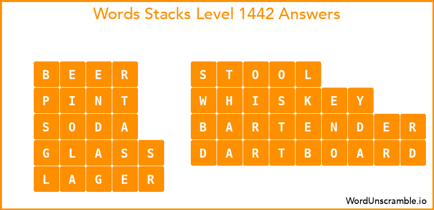 Word Stacks Level 1442 Answers