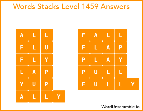 Word Stacks Level 1459 Answers