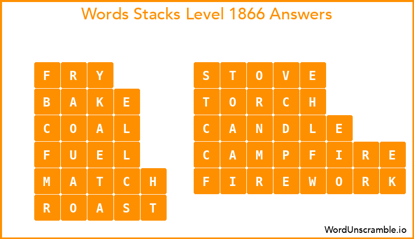 Word Stacks Level 1866 Answers