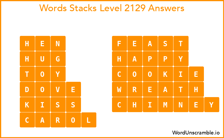 Word Stacks Level 2129 Answers