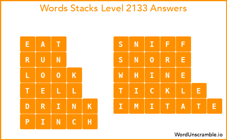 Word Stacks Level 2133 Answers