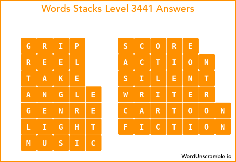Word Stacks Level 3441 Answers