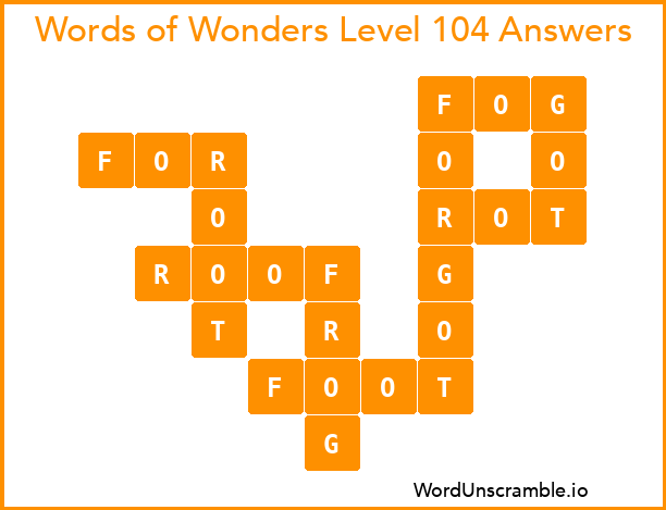 Words of Wonders Level 104 Answers