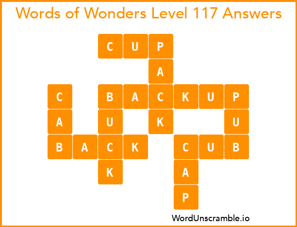 Words of Wonders Level 117 Answers