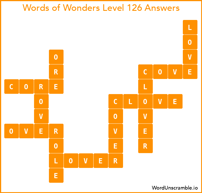 Words of Wonders Level 126 Answers