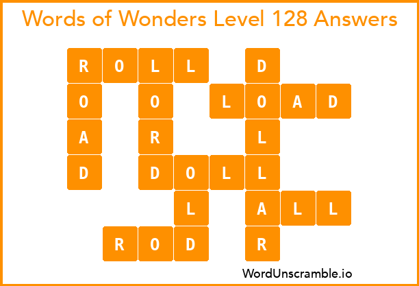 Words of Wonders Level 128 Answers