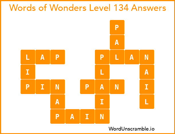 Words of Wonders Level 134 Answers