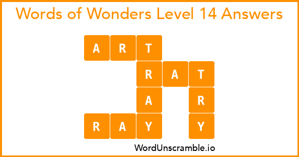 Words of Wonders Level 14 Answers