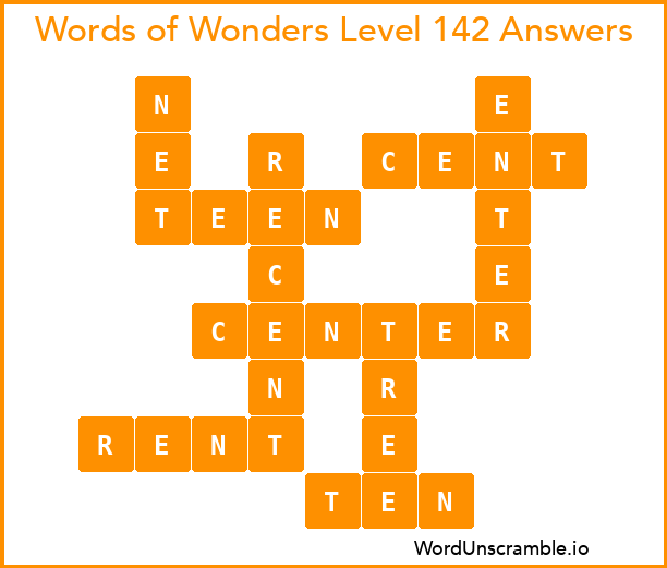 Words of Wonders Level 142 Answers