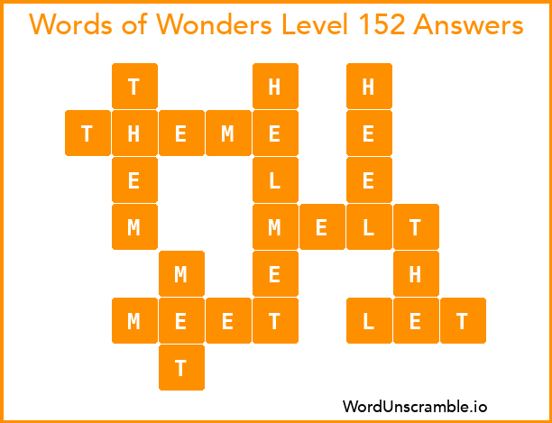 Words of Wonders Level 152 Answers