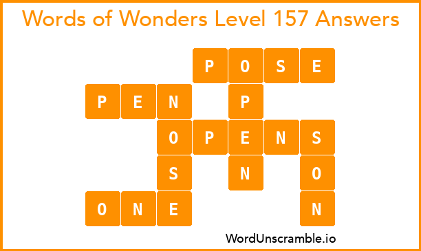 Words of Wonders Level 157 Answers