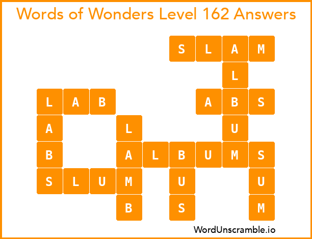 Words of Wonders Level 162 Answers