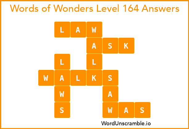 Words of Wonders Level 164 Answers