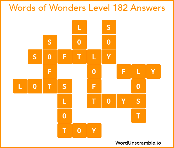 Words of Wonders Level 182 Answers