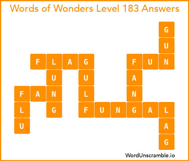 Words of Wonders Level 183 Answers