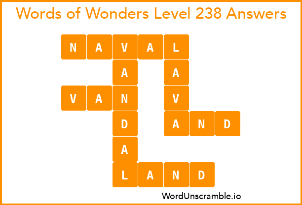 Words of Wonders Level 238 Answers