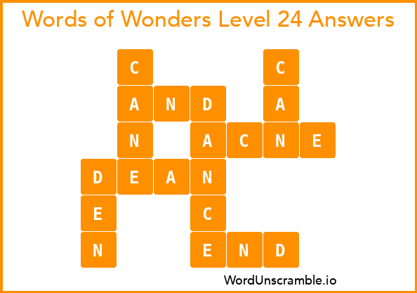Words of Wonders Level 24 Answers