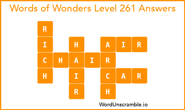 Words of Wonders Level 261 Answers