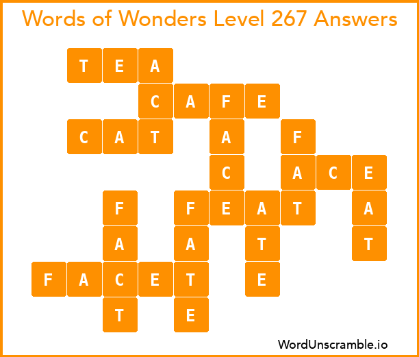 Words of Wonders Level 267 Answers