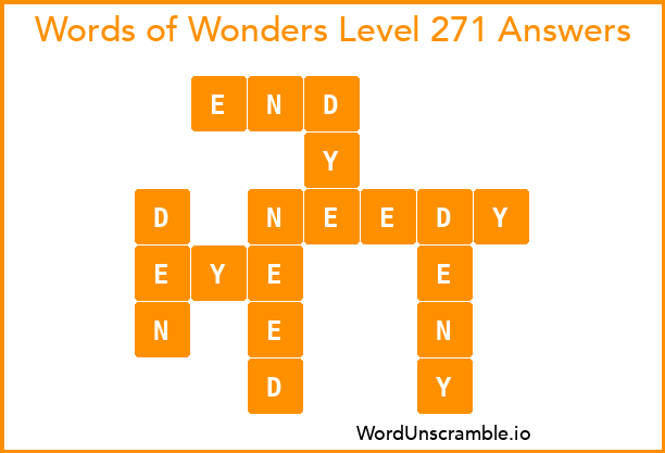 Words of Wonders Level 271 Answers