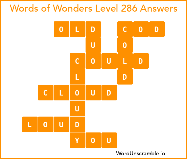 Words of Wonders Level 286 Answers