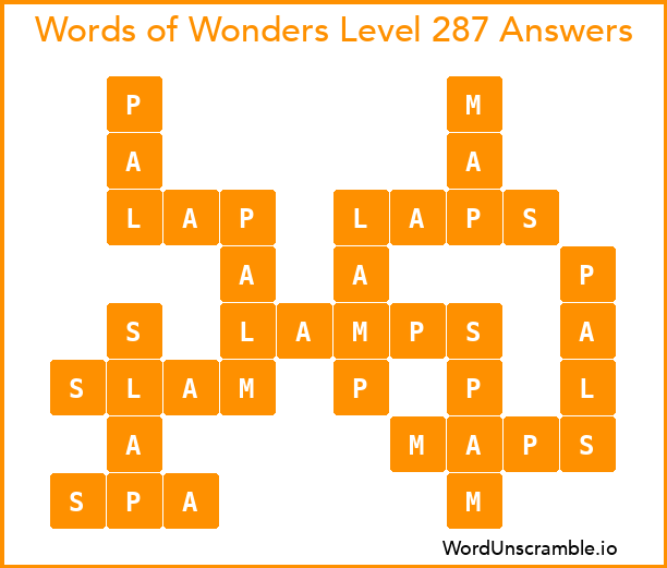 Words of Wonders Level 287 Answers