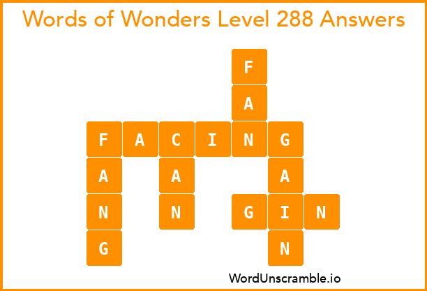 Words of Wonders Level 288 Answers