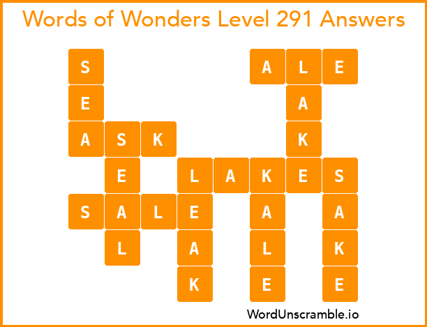 Words of Wonders Level 291 Answers