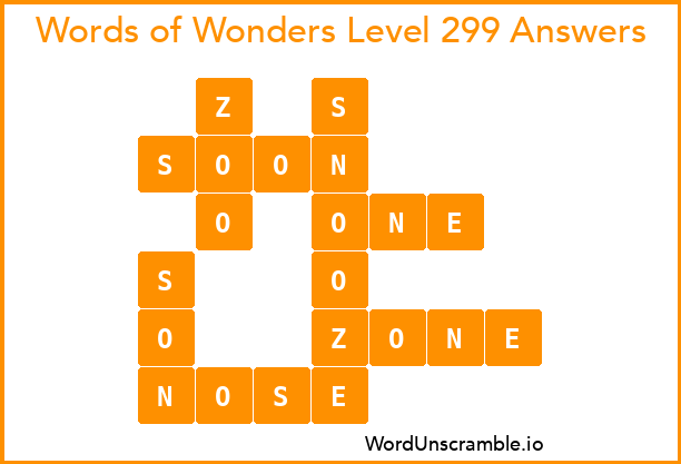Words of Wonders Level 299 Answers