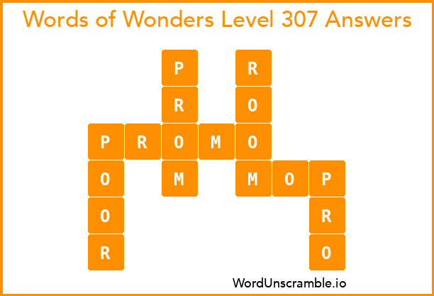 Words of Wonders Level 307 Answers